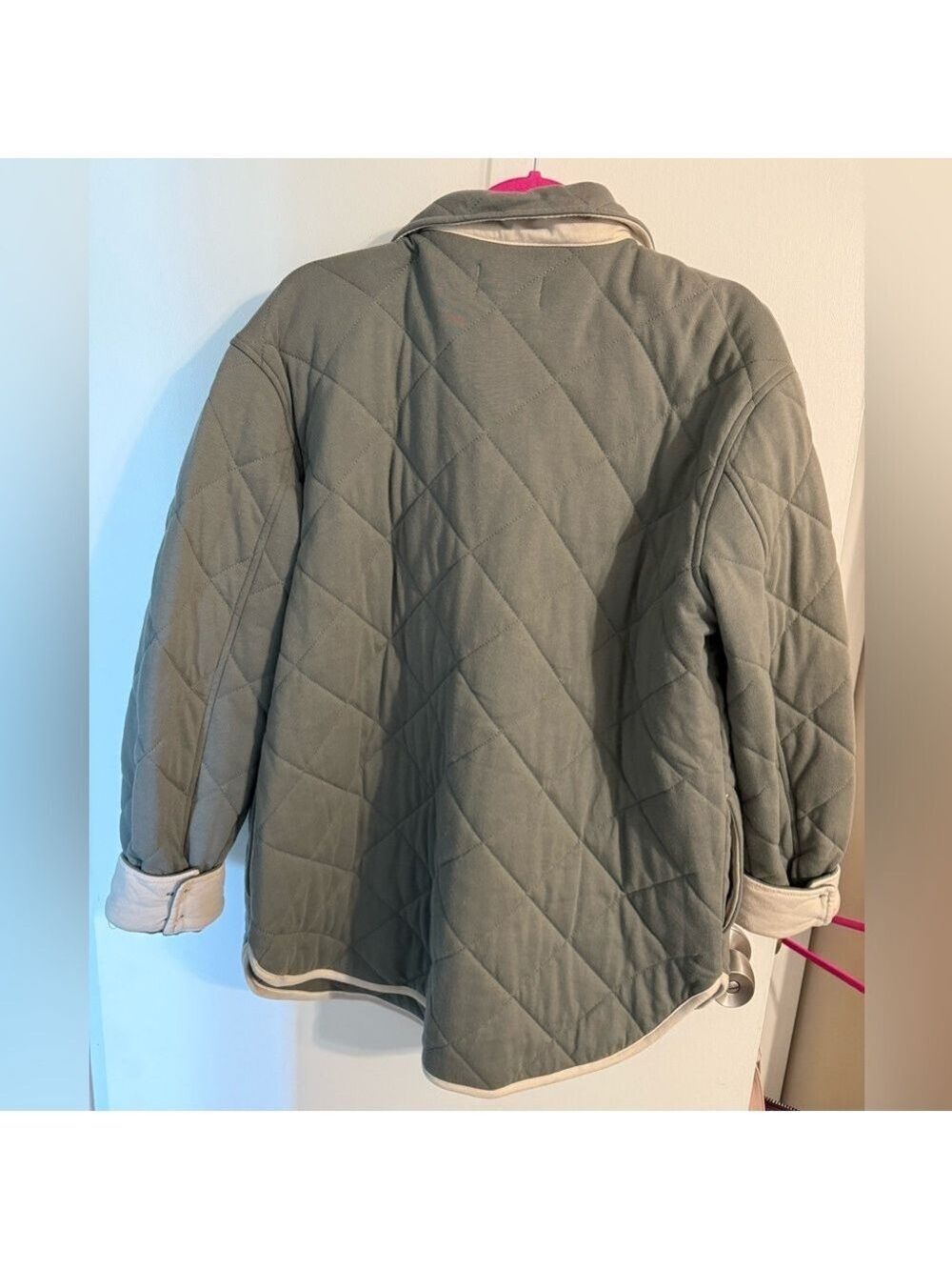 Z Supply Women's Maya Quilted Utility Jacket - Sage Green - Picture 3 of 7